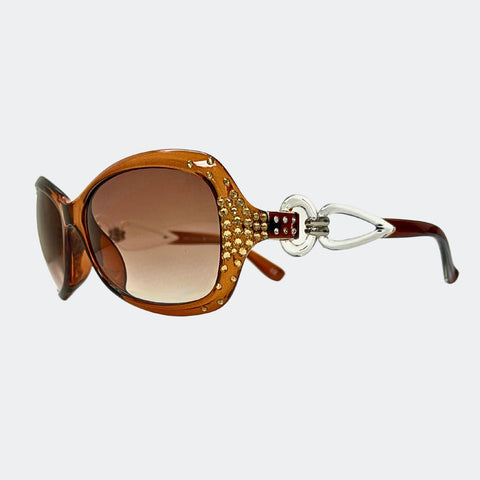 ADA - GL1729 OVAL SUNGLASSES