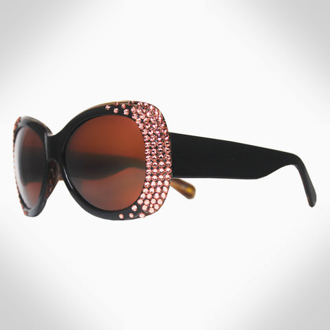 PAULINA-GL1671 AVIATOR CRYSTAL SUNGLASSES