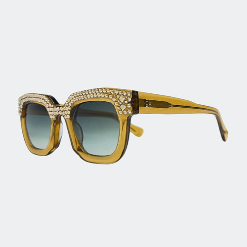 GINA - GL1847 RECTANGLE CRYSTAL GLASSES - Jimmy Crystal New York