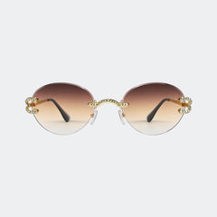 ANDA - GL1889 RIMLESS ROUND SUNGLASSES