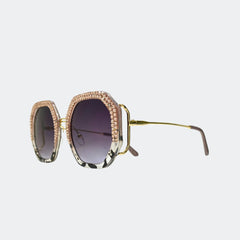 ANGELIKI- GL1780 GEOMETRY SUNGLASSES - Jimmy Crystal New York