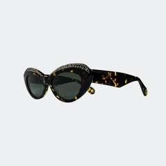 KIESHA - GL1851 CAT-EYE WITH ACETATE GLASSES CHAIN - Jimmy Crystal New York