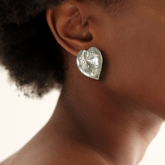 CLIPPED ON HEART EARRINGS-EJ1744 - Jimmy Crystal New York