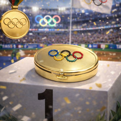 TEAM USA - AJ322 PILLBOX AND MIRROR - Jimmy Crystal New York