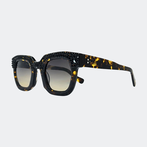GL1240 - OVERSIZED CRYSTAL SUNGLASSES