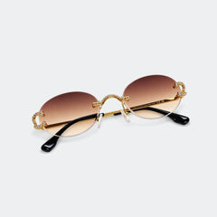 ANDA - GL1889 RIMLESS ROUND SUNGLASSES