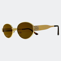SARAH - GL1806 ROUND SUNGLASSES - Jimmy Crystal New York
