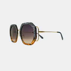 ANGELIKI- GL1780 GEOMETRY SUNGLASSES - Jimmy Crystal New York