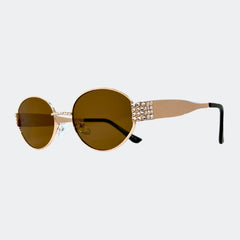 SARAH - GL1806 ROUND SUNGLASSES - Jimmy Crystal New York