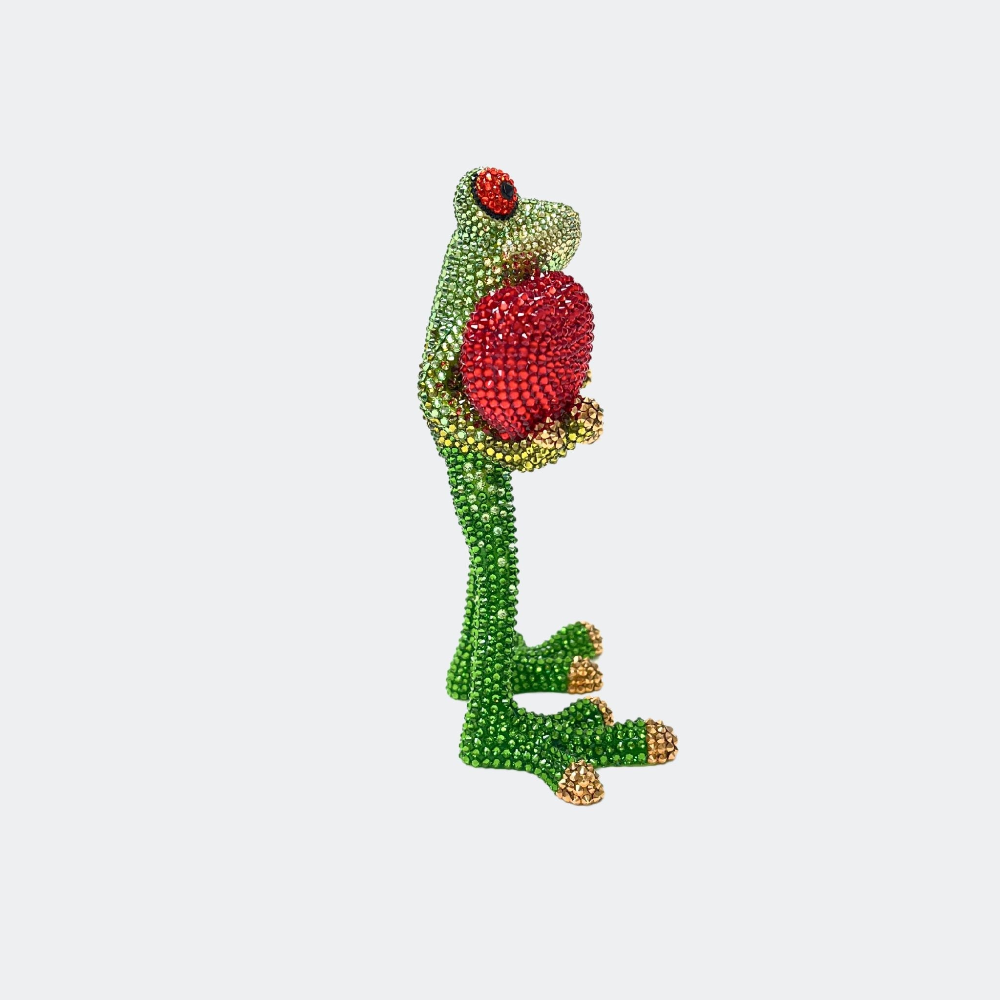 FROG WITH RED HEART - Jimmy Crystal New York