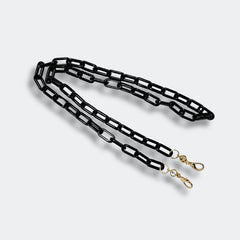 KIESHA - GL1851 CAT-EYE WITH ACETATE GLASSES CHAIN - Jimmy Crystal New York