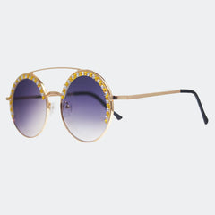 SELAH - GL1664 ROUND SUNGLASSES READY STOCK - Jimmy Crystal New York