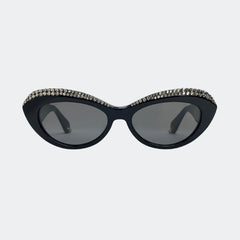 KIESHA - GL1851 CAT-EYE WITH ACETATE GLASSES CHAIN - Jimmy Crystal New York