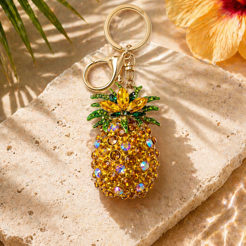 PINEAPPLE- AJ07 BAG CHARM / KEY CHAIN