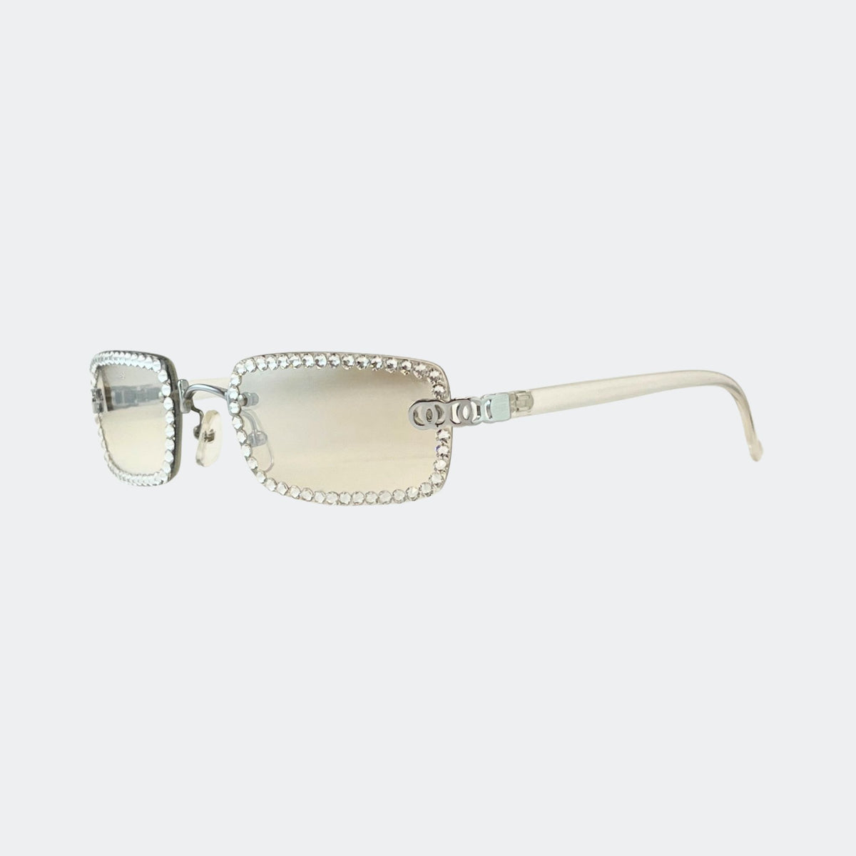 GL649 - RETRO SMALL RECTANGULAR SUNGLASSES - Jimmy Crystal New York