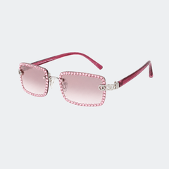GL649 - RETRO SMALL RECTANGULAR SUNGLASSES