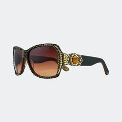 GL973 - RECTANGULAR CRYSTAL SUNGLASSES - Jimmy Crystal New York