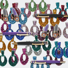 PEN AND EARRINGS GIFT SET HOLIDAY BUNDLE - Jimmy Crystal New York