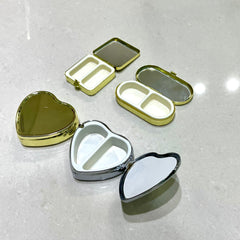 CUSTOM ENGRAVING PILLBOX AND MIRROR - Jimmy Crystal New York