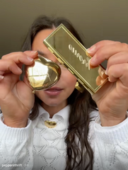 AJ336 CUSTOM ENGRAVING PILLBOX ORGANIZER AND MIRROR - Jimmy Crystal New York