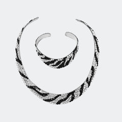 SET008 - CHOKER & BANGLE SET - Jimmy Crystal New York