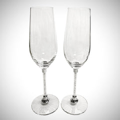CHAMPAGNE FLUTE SET - AJ1023 - Jimmy Crystal New York