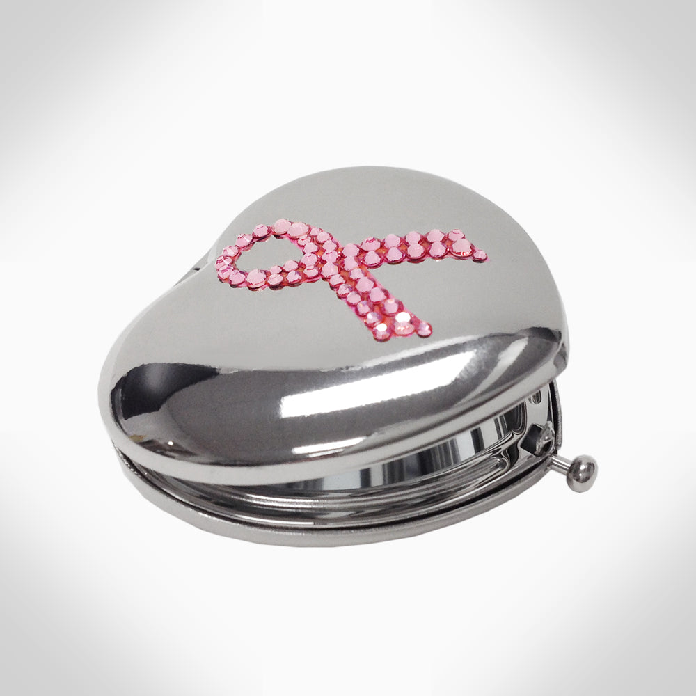 BREAST CANCER AWARENESS - AJ259 COMPACT MIRROR - Jimmy Crystal New York