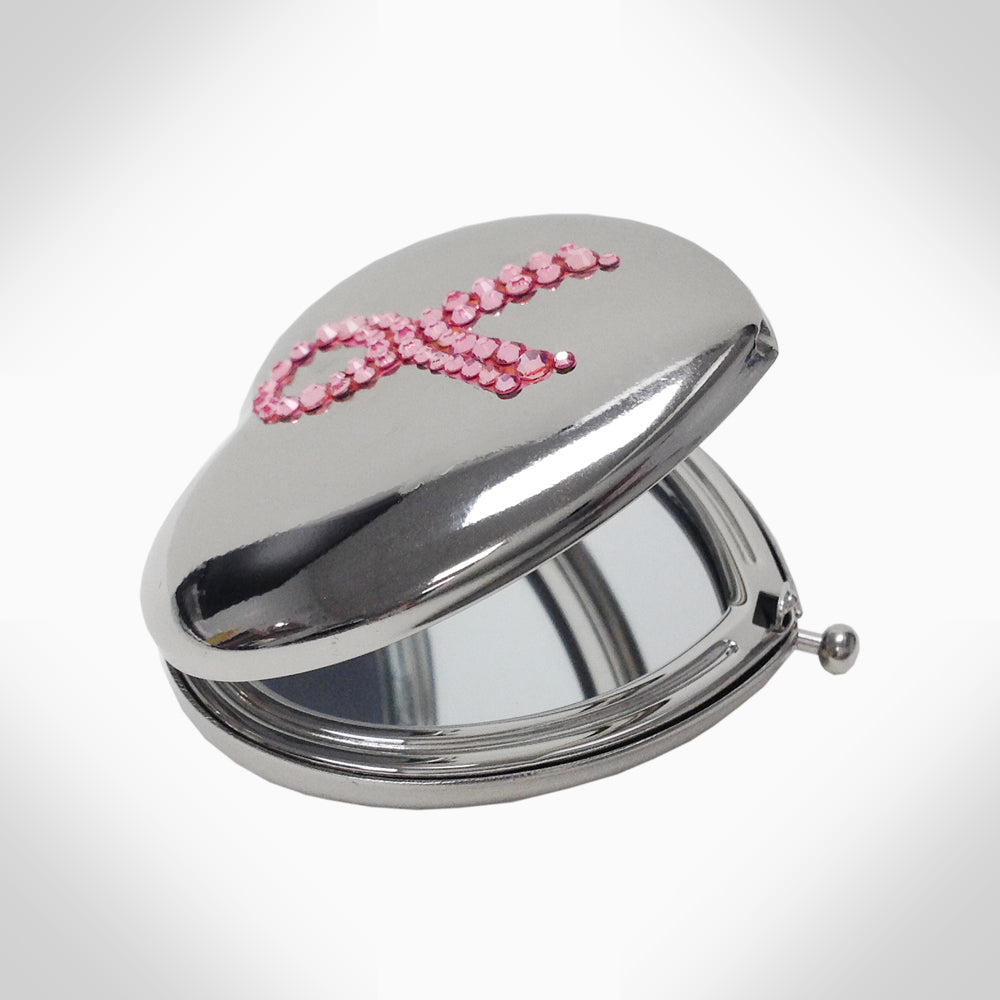 BREAST CANCER AWARENESS - AJ259 COMPACT MIRROR - Jimmy Crystal New York