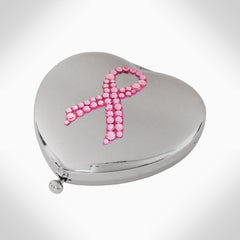 BREAST CANCER AWARENESS - AJ259 COMPACT MIRROR - Jimmy Crystal New York