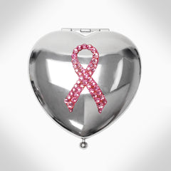 BREAST CANCER AWARENESS - AJ259 COMPACT MIRROR - Jimmy Crystal New York