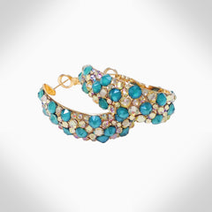 CANDY - EJ1839 - CRYSTAL HOOPS - Jimmy Crystal New York
