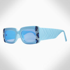 ARAGON - GL1669 RECTANGLE CRYSTAL GLASSES - Jimmy Crystal New York