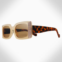 LINA - GL1701 RECTANGLE CRYSTAL GLASSES - Jimmy Crystal New York