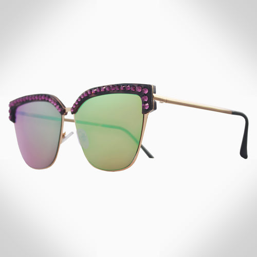 SIDONIE - GL1721 MIRRORED SUNGLASSES - Jimmy Crystal New York