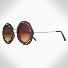MARGARET - GL1733 ROUND SUNGLASSES - Jimmy Crystal New York