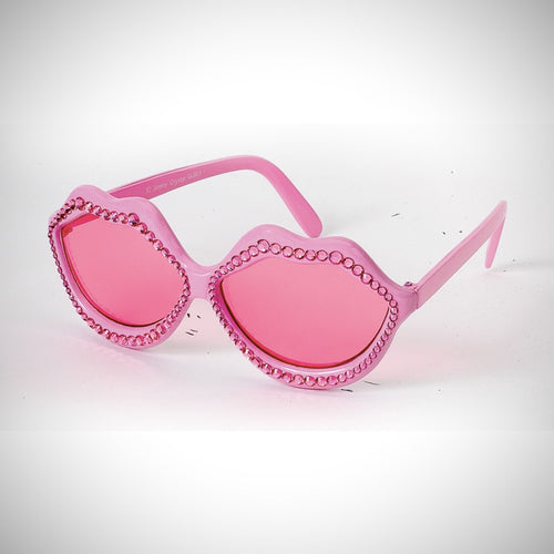 PINK LIP - GL863 PARTY GLASSES - Jimmy Crystal New York