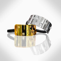 HAIR TIE PONY TAIL METAL COVER- HC2 - Jimmy Crystal New York