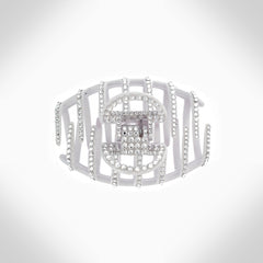 WHITE HAIR CLAW - HC228A - Jimmy Crystal New York