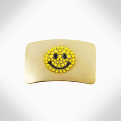 ☺️ SMILING FACE METAL HAIR TIE - HC5 - Jimmy Crystal New York