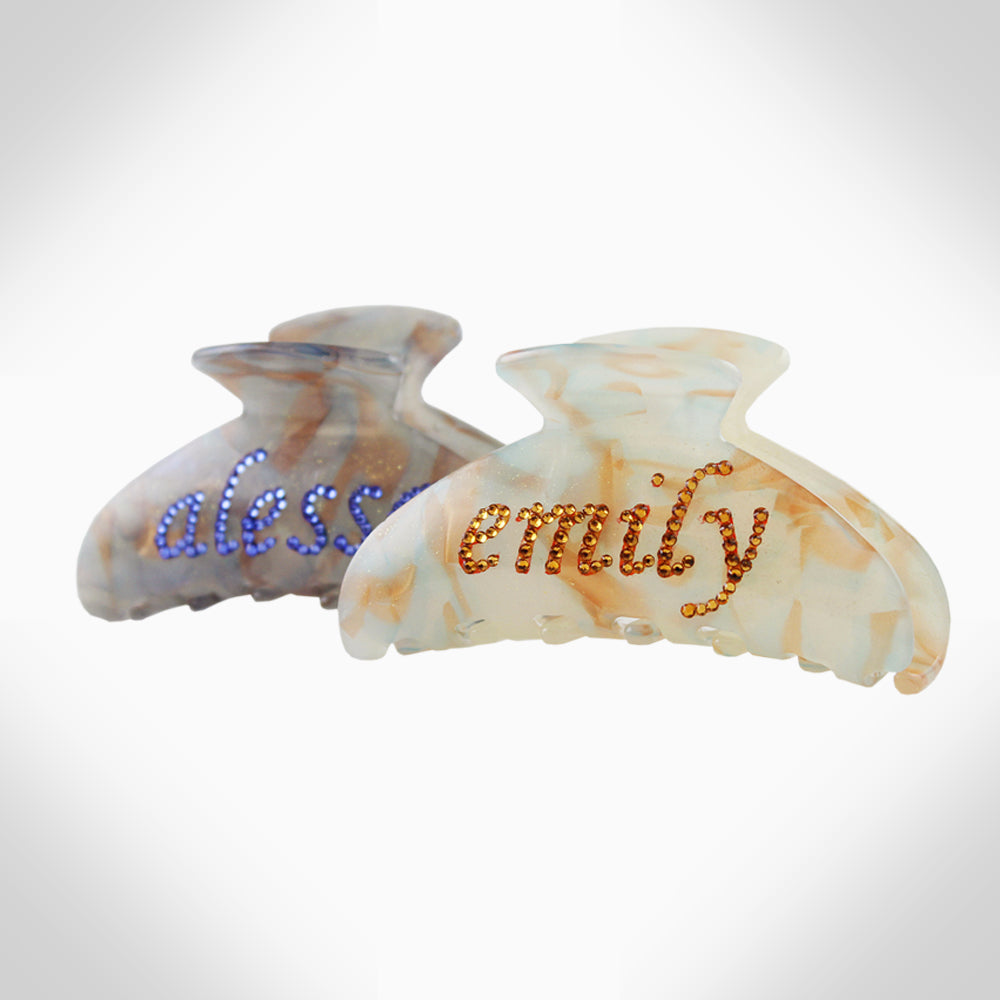 PERSONALIZED HAIR CLAW - HC6 - Jimmy Crystal New York