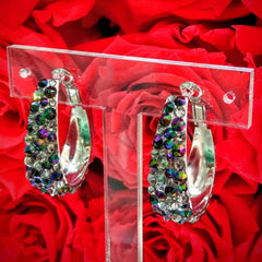 CANDY - EJ1839 - CRYSTAL HOOPS - Jimmy Crystal New York