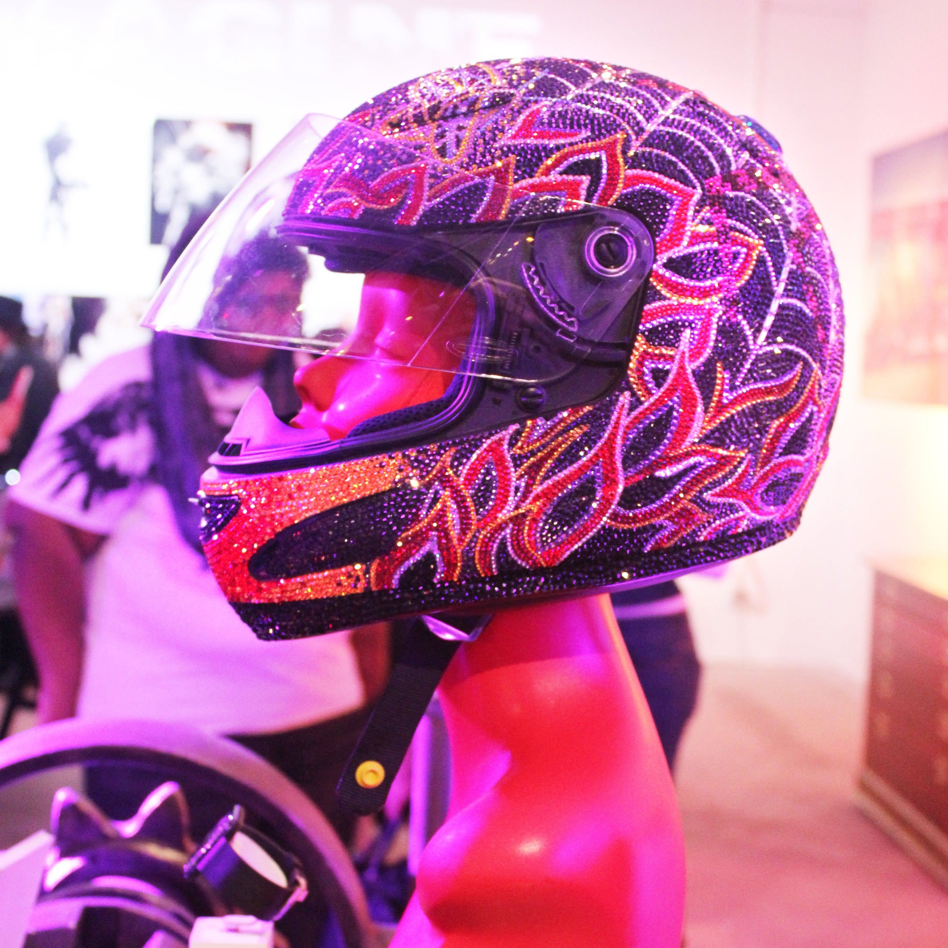 bandana print motorcycle helmet HELMET