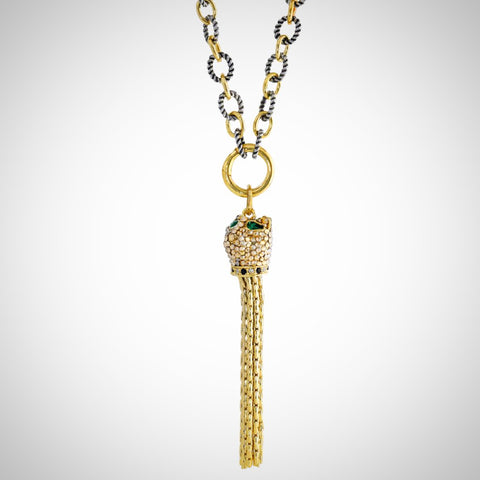 LUCKY CHARMS LONG CHAIN NECKLACE - NJ666