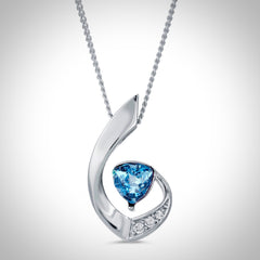 ALORA - NJ610 Fancy Trillion Cut Crystal Necklace - Jimmy Crystal New York