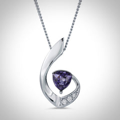 ALORA - NJ610 Fancy Trillion Cut Crystal Necklace - Jimmy Crystal New York