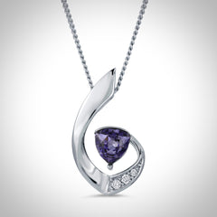 ALORA - NJ610 Fancy Trillion Cut Crystal Necklace - Jimmy Crystal New York