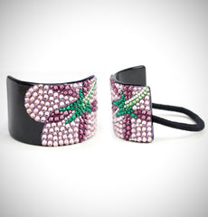 HAIR TIE PONY TAIL COVER- HC215 - Jimmy Crystal New York