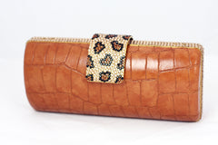 LEOPARD- PJ263 L/BROWN - Jimmy Crystal New York