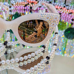 EYEGLASSES CHAIN WITH PEARLS - Jimmy Crystal New York