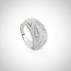 SERENITY - STERLING SILVER RING235 - Jimmy Crystal New York